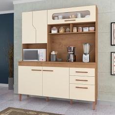 Imagem de Cozinha Compacta 5 Portas 3 Gavetas Mônaco New Atualle