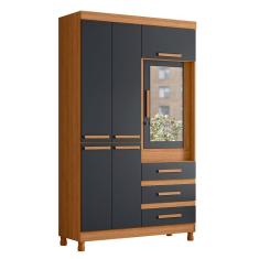 Imagem de Guarda Roupa Fusion Solteiro 4 Portas com Espelho Albatroz Moveis