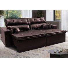 Imagem de Sofá Tourino. 2,32M Retrátil E Reclinável Com Molas E Pillow No Assent