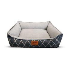 Imagem de Cama Baw Waw Amor De Conforto Cinza Para Cães E Gatos  - Tamanho G