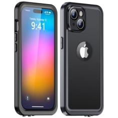Imagem de ZWWADR Capa impermeável para iPhone 15 Plus, proteção de tela integrada [IP68 debaixo d'água][militar à prova de choque] [à prova de poeira] Capa protetora de 360° para iPhone 15 Plus de 6,7 polegadas