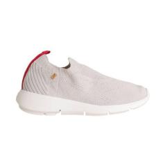 Imagem de Tênis Slip-On Knit Vivacity Dayane Magalhães Cinza E Rosa, Off white, 