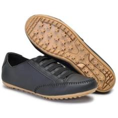 Imagem de Tênis feminino Sapatênis Bella Dama em Couro Eco Elástico Calce Fácil e Confortável-Feminino