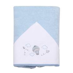 Imagem de Papi Textil Toalha De Banho Mami Forrada C/Capuz Bordado 90Cm X 80Cm Contem 01 Unidade