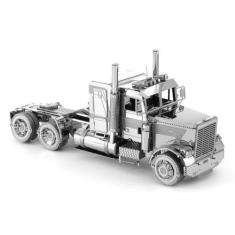 Imagem de Miniatura Montar Metal Earth Caminhão Freightliner Long Nose, Prata