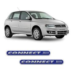 Imagem de Par de Emblemas Adesivo Fiat Stilo Connect Resinado