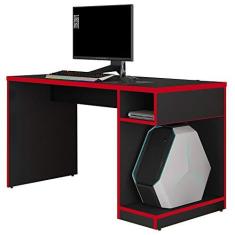Imagem de Mesa Para Computador Notebook Gamer X Preto/Vermelho - Fit Mobel
