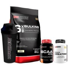Imagem de Kit 6 Six Bulking 6Kg Power Creatina 100G+Bcaa 4,5 100G+Coqu - Bodybui