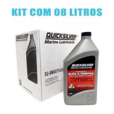 Imagem de Óleo TCW3 Quicksilver 2 Tempos Motor de Popa Kit Com 8 Lts - Mercury