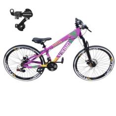 Imagem de Bicicleta Aro 26 Vikingx Tuff 25 Cambio Shimano Traseiro 21v  Mtb Free