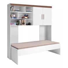 Imagem de Quarto Infantil Phoenix Armario Aereo E Cama Solteiro 2 Peça - Phoenix