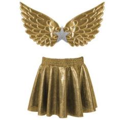 Imagem de Fantasia Infantil Meninas Princesa Fada Infantil Fadinha Top Brilhante
