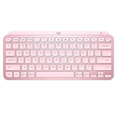 Imagem de Teclado sem Fio Logitech MX Keys Mini - Padrão US - Rosa - Bluetooth - 920-010507