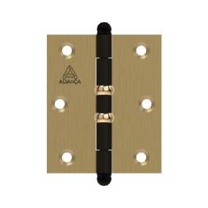 Imagem de dobradica pino bola e anel 3" x 2.1/2 blister bronze latonado alianca