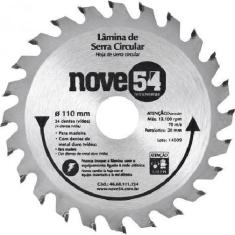 Imagem de Disco De Serra Para Madeira Lâmina 110 X 20 Mm 24 Dentes