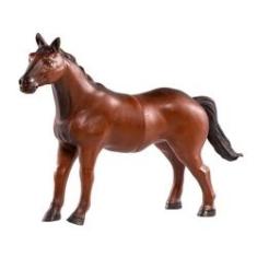 Imagem de Boneco Cavalo de Vinil Marrom Animais da Fazendo Db Play