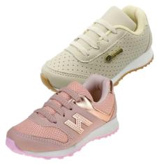 Imagem de Kit 2 Tênis Infantil de Menina Escolar-Feminino