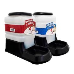 Imagem de Kit Bebedouro Comedouro Aut Flex Cachorro Alvorada 3 Litros