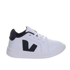 Imagem de Tenis Infantil Calçado de Criança Menino em Cor Branco Preto