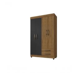 Imagem de Guarda Roupa Lion 4 Portas 2 Gavetas Com Chave - Móveis Leão