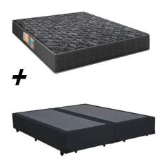 Imagem de Cama Box Bipartido Casal + Colchão Portobel Verona D28 54X138x188
