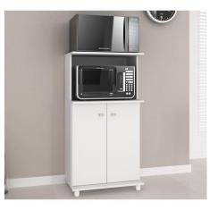 Imagem de Balcão Para Forno E Microondas 02 Portas Bl3307 Branco Tecno Mobili