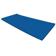 Imagem de Tapete flutuante inflável para cama de piscina, espreguiçadeira dobrável, brinquedo flutuante, natação ao ar livre, relaxamento ou festa na piscina, azul