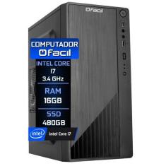 Imagem de Computador Fácil Intel Core I7 3.4Ghz 16Gb Ssd 480Gb - Fácil Computado