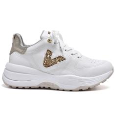 Imagem de Tênis Casual Feminino Branco Gold Via Marte 23-11405-04-Feminino