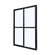 Imagem de Porta de Aluminio Balcão 210x160cm 2 Folhas com Vidro Liso e Batente 7,9cm Cristal Ultra Ramassol