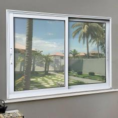 Imagem de Janela Elite 2 Folhas Moveis 100 X 150 Vidro Liso Branco