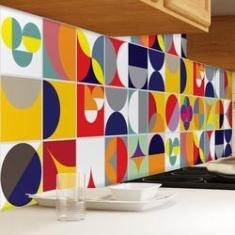 Imagem de Adesivo ejo Colorido Retrô 15X15Cm Com 40 Unidades