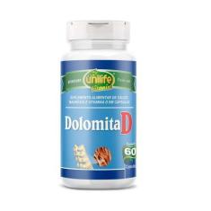 Imagem de Dolomita D  Cálcio, Magnésio E Vitamina D  60 Capsulas - Unilife