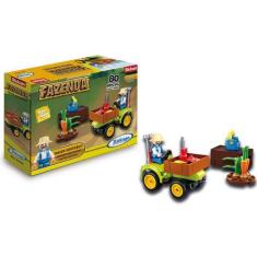 Imagem de Blocos Para Montar Fazenda Hortifruti Trator 80 Peças Xalingo - 2749.8