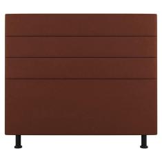 Imagem de Cabeceira Cama Box Casal King Size Malik 195cm Suede Terracota - Abmaza