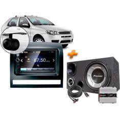 Imagem de Multimídia Mp5 Fiat Palio + Câmera + Moldura + Caixa Trio + Modulo Tar