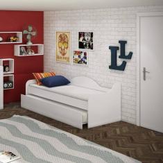 Imagem de Bicama Solteiro 7014 Espresso Móveis Branco