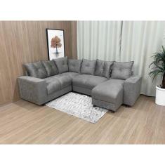 Imagem de Sofá Canto Cinza Neblina 630 Áustria