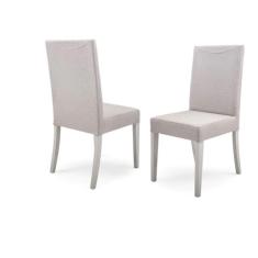 Imagem de Conjunto 10 Cadeiras De Jantar Herval Nevada, Bege E Off White