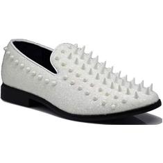 Imagem de Sapato social masculino SPK09 vintage estilo sapato sem cadarço clássico para smoking, , 9.5