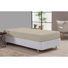 Imagem de Lençol Solteiro Avulso Em Algodão Para Hotel Com Elástico Tecido 180 F