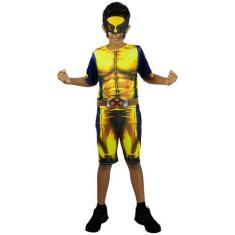 Imagem de Fantasia Wolverine Infantil Curta P 2 - 4 - Fantasias Carol Ef