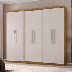 Imagem de Guarda Roupa Casal Ambiente Prime 6000 Freijó Baunilha - Araplac
