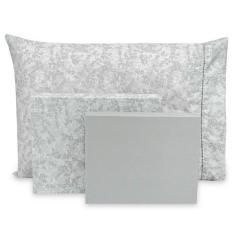 Imagem de Lençol Casal 6 Pçs Estampado Percal Flex 400 Fios Toque Acetinado - Dr