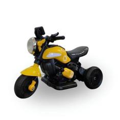 Imagem de Mini Moto Elétrica Amarela 6V C/ Led E Marcha Ré Bang Toys