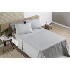 Imagem de Jogo De Cama Liana Casal Padrão 4 Pçs Percal 200Fios Algodão - Bia Enx