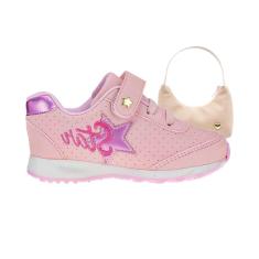 Imagem de Tênis Infantil Feminino de Menina Escolar e Casual Tamanho 23 ao 34 - Tênis e Bolsinha ➕-Feminino