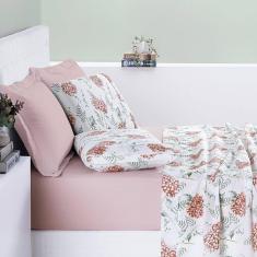 Imagem de Jogo De Cama Cotton Select Casal Padrão 04 Peças - Hortência