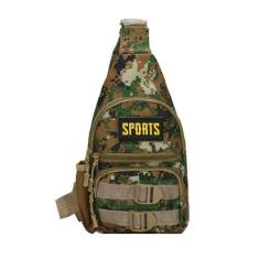 Imagem de Daconovo Bolsa de peito camuflada de grande capacidade Bolsa crossbody com vários bolsos para acampamento ao ar livre e caminhadas