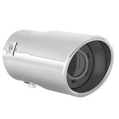 Imagem de Ponta de exaustão – para caber em tubos de escape de 4,5 a 6,3 cm de diâmetro – Aço inoxidável para dar efeito cromado – Pontas de silenciador de carro